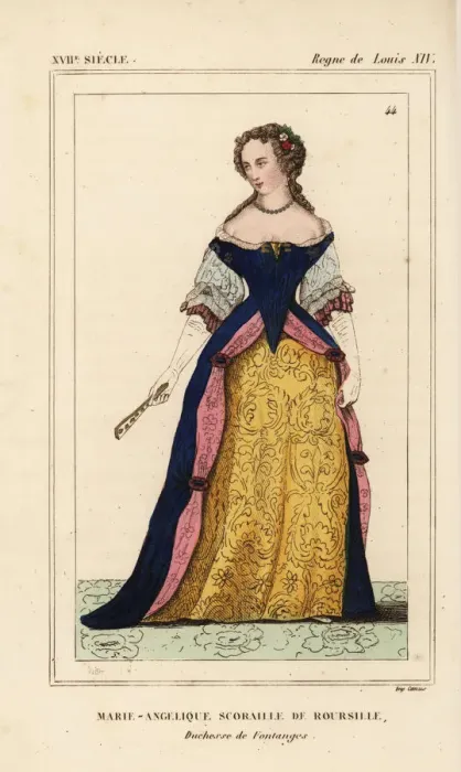 Framed Print : Marie-Angelique de Scorailles, mistress of King Louis XIV Framed Print : Marie-Angelique de Scorailles, mistress of King Louis XIV