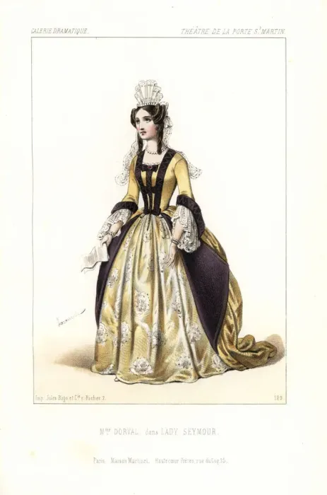 Framed Print : Marie Dorval in Lady Seymour, Theatre de la Framed Print : Marie Dorval in Lady Seymour, Theatre de la