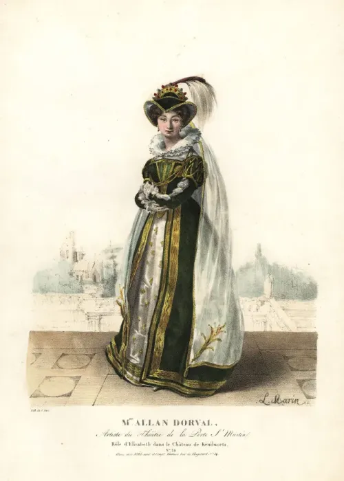 Framed Print : Marie Dorval as Queen Elisabeth in Le Chateau Framed Print : Marie Dorval as Queen Elisabeth in Le Chateau