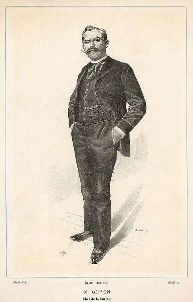 MARIE-FRANCOIS GORON French police chief, whose memoirs provide valuable documentation. Date: 1847 - 1933