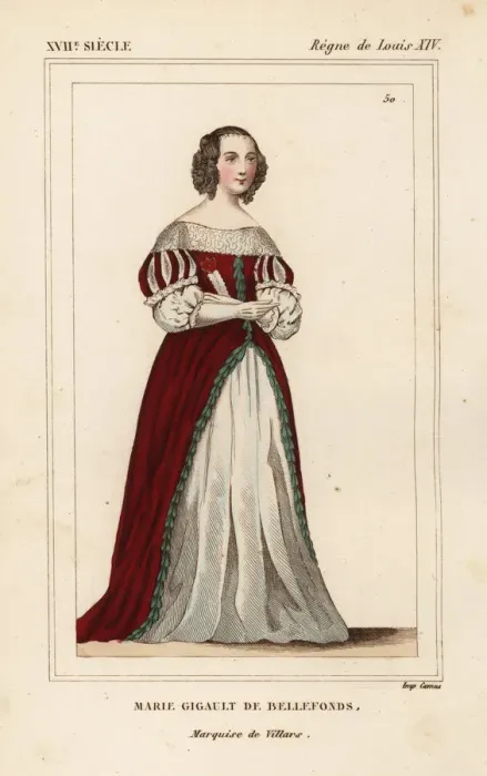 Framed Print : Marie Gigault de Bellefonds, Marquise de Villars Framed Print : Marie Gigault de Bellefonds, Marquise de Villars