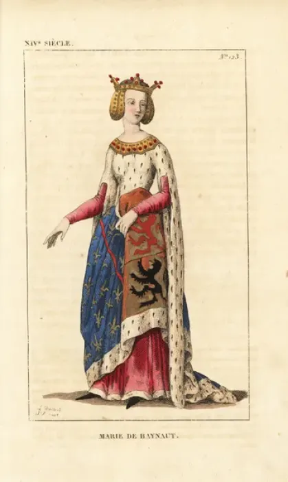Framed Print : Marie de Hainaut, Mary of Avesnes, 1280-1354 Framed Print : Marie de Hainaut, Mary of Avesnes, 1280-1354