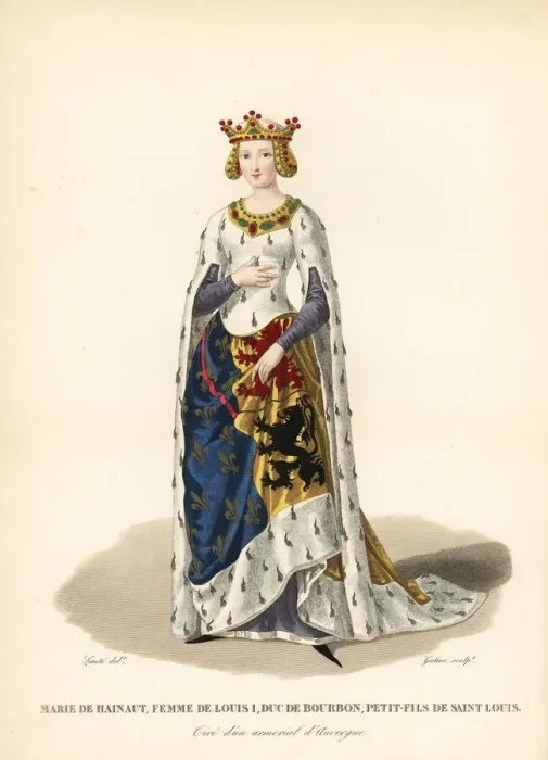 Framed Print : Marie of Hainaut, wife of Louis I, Duke of Framed Print : Marie of Hainaut, wife of Louis I, Duke of