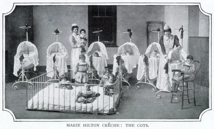 Framed Print : Marie Hilton Creche 1900 Framed Print : Marie Hilton Creche 1900