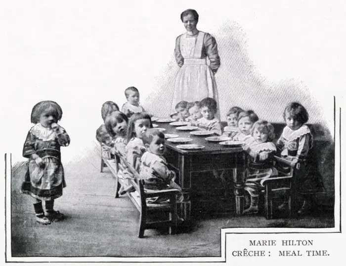 Framed Print : Marie Hilton Creche 1900 Framed Print : Marie Hilton Creche 1900