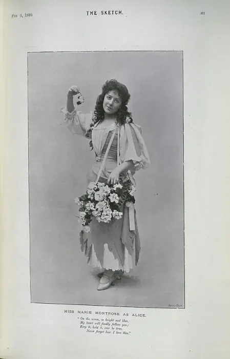 Framed Print : Marie Montrose, actress, as Alice, in Dick Whittington Framed Print : Marie Montrose, actress, as Alice, in Dick Whittington