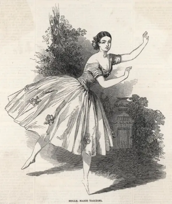 Framed Print : Marie Taglioni / Iln 1847 Framed Print : Marie Taglioni / Iln 1847