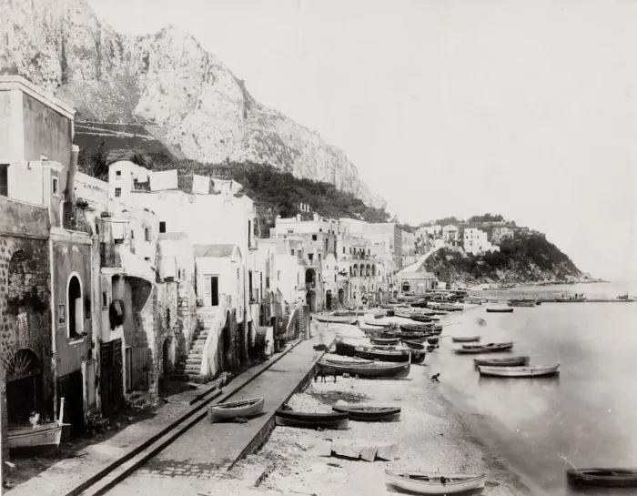 Framed Print : Marina and boats, Capri, Italy Framed Print : Marina and boats, Capri, Italy