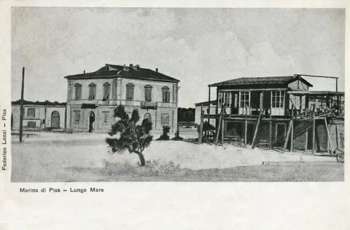 Framed Print : Marina di Pisa, Italy - Lungomare. Date: 1904 Framed Print : Marina di Pisa, Italy - Lungomare. Date: 1904