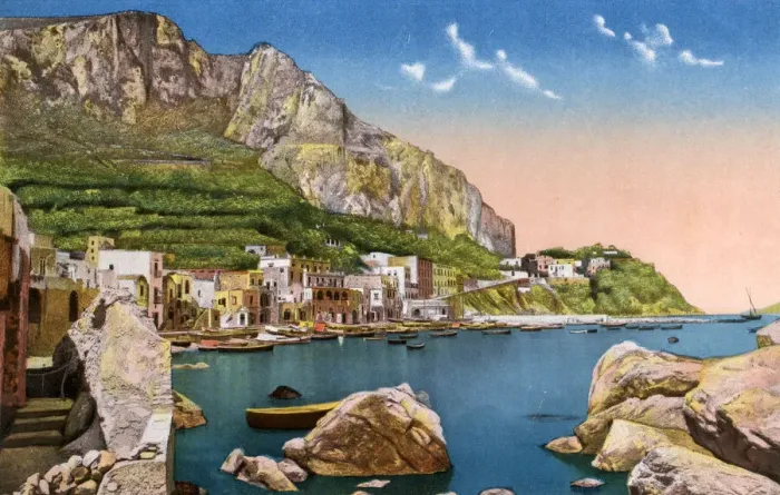 Framed Print : Marina Grande, the main port of Capri, Italy Framed Print : Marina Grande, the main port of Capri, Italy