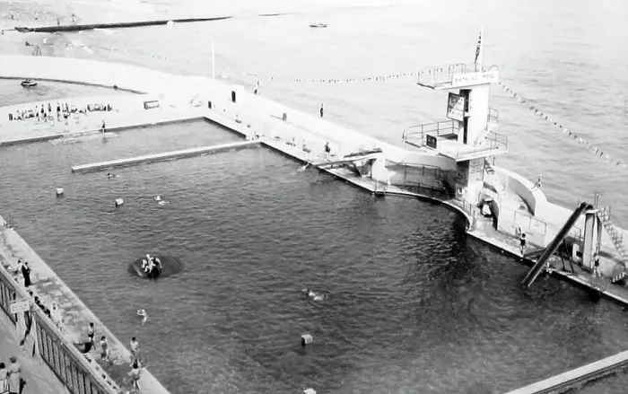 Framed Print : Marina, Swimming Pool, Ramsgate in 1939 Framed Print : Marina, Swimming Pool, Ramsgate in 1939