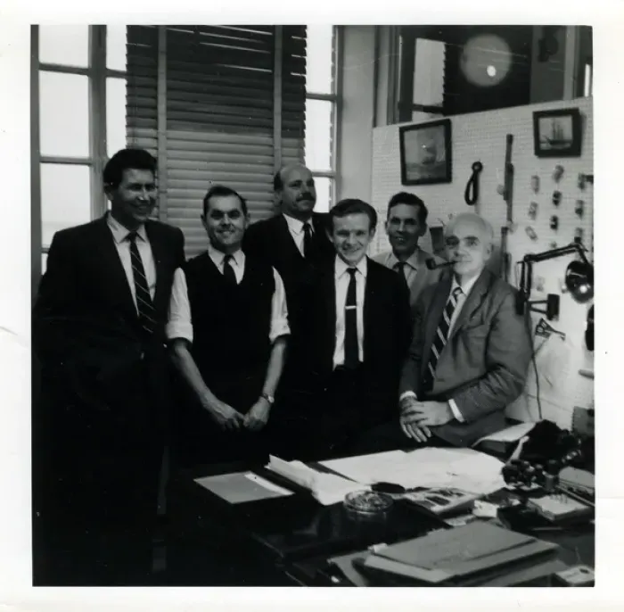 Framed Print : Marine Office, Thought to be at Fawley, Hampshire