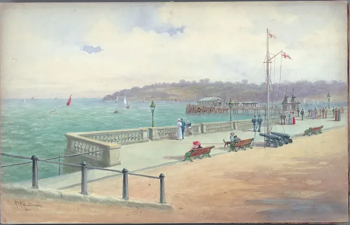 Framed Print : Marine Parade, Cowes, Isle of Wight Framed Print : Marine Parade, Cowes, Isle of Wight