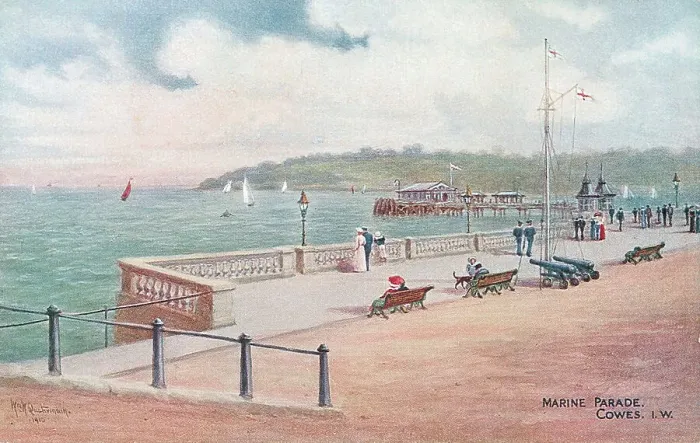 Framed Print : Marine Parade, Cowes, Isle of Wight k Framed Print : Marine Parade, Cowes, Isle of Wight k