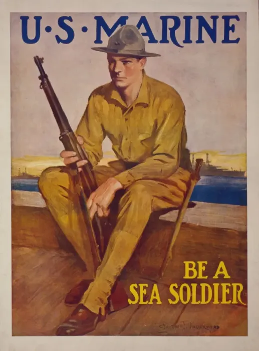 Framed Print : US Marine - Be a sea soldier Framed Print : US Marine - Be a sea soldier