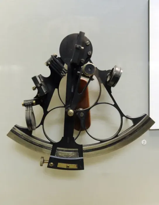 Framed Print : Marine Sextant. 19th century