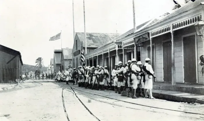 Framed Print : US Marines at Puerta Plata, Domincan Republic Framed Print : US Marines at Puerta Plata, Domincan Republic