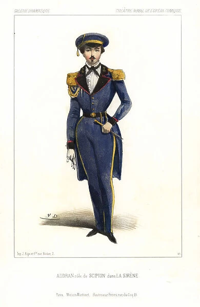 Marius-Pierre Audran as Scipion in La Sirene, 1844