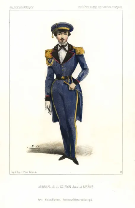 Framed Print : Marius-Pierre Audran as Scipion in La Sirene, 1844 Framed Print : Marius-Pierre Audran as Scipion in La Sirene, 1844