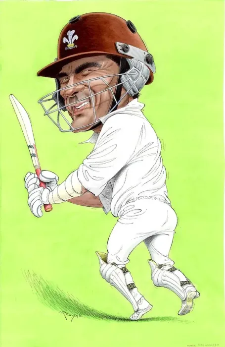 Framed Print : Mark Ramprakash - England cricketer Framed Print : Mark Ramprakash - England cricketer