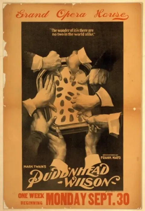 Framed Print : Mark Twains Pudd nhead Wilson dramatized by Frank Mayo Framed Print : Mark Twains Pudd nhead Wilson dramatized by Frank Mayo