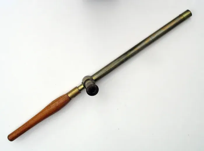 Framed Print : Mark XI Trench Brass Periscope with wooden handle, WW1 Framed Print : Mark XI Trench Brass Periscope with wooden handle, WW1