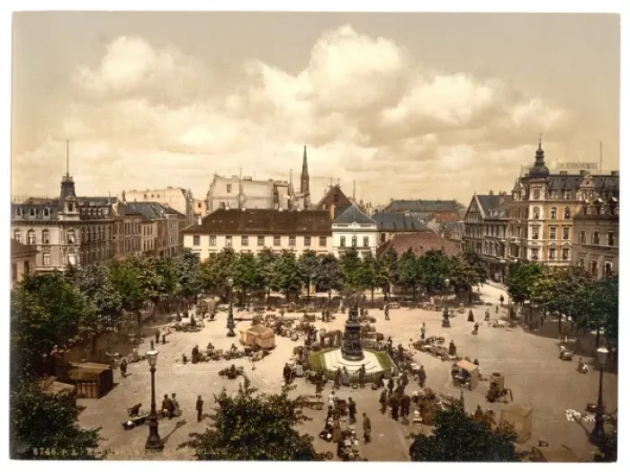 Framed Print : Market, Bremerhafen, Hanover (i. e. Hannover), Germany Framed Print : Market, Bremerhafen, Hanover (i. e. Hannover), Germany