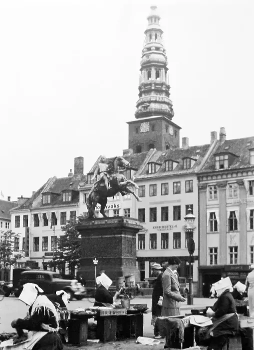 Framed Print : Market Copenhagen Denmark in the 1930s Framed Print : Market Copenhagen Denmark in the 1930s