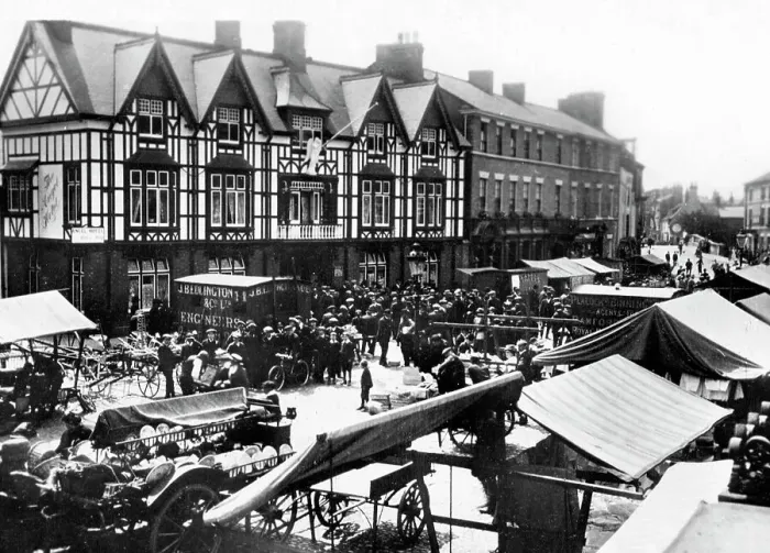 Framed Print : Market Day, Brigg Framed Print : Market Day, Brigg
