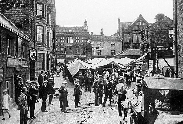 Market Day in Otley, early 1900s