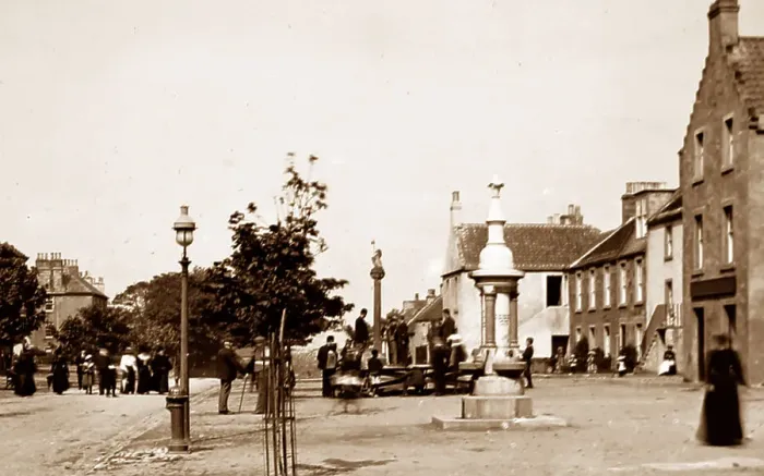 Framed Print : Market Gate, Crail, Scotland - Victorian period Framed Print : Market Gate, Crail, Scotland - Victorian period