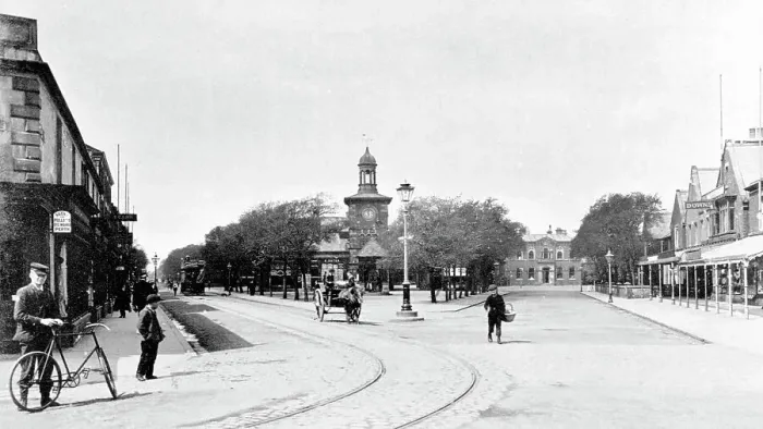 Framed Print : Market Hall, Lytham St Annes early 1900's Framed Print : Market Hall, Lytham St Annes early 1900's