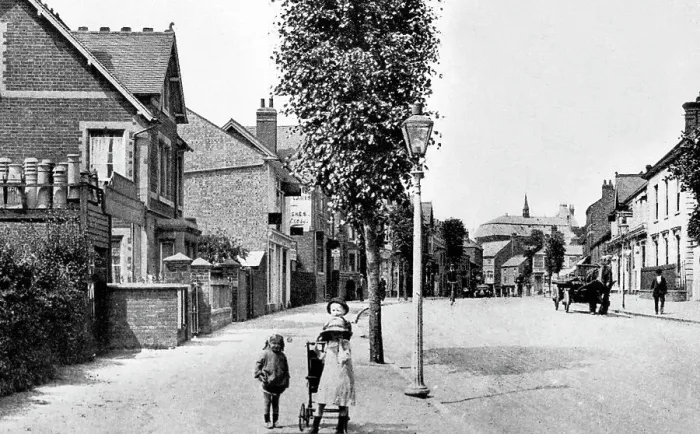 Framed Print : Market Harborough early1900s Framed Print : Market Harborough early1900s