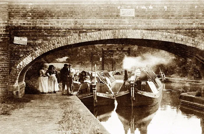 Framed Print : Market Harborough Foxton Locks early 1900s Framed Print : Market Harborough Foxton Locks early 1900s