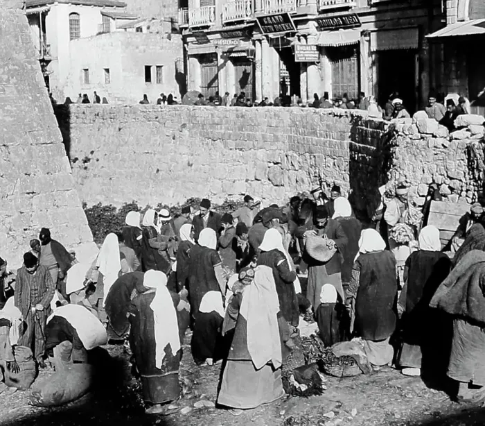 Framed Print : Market, Jaffa Gate, Jerusalem, Israel, early 1900s Framed Print : Market, Jaffa Gate, Jerusalem, Israel, early 1900s