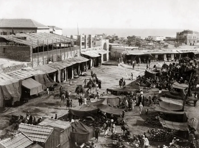 Framed Print : Market at Jaffa, Palestine (Israel) circa 1880s (Bonfils stu Framed Print : Market at Jaffa, Palestine (Israel) circa 1880s (Bonfils stu