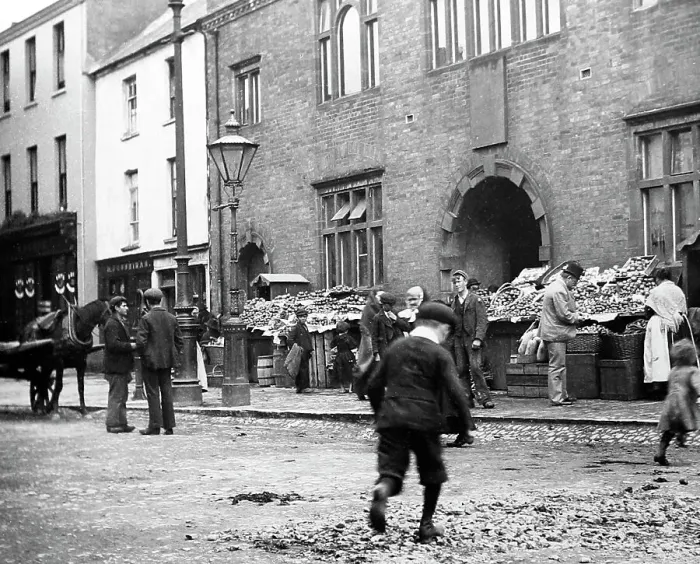 Framed Print : Market, Killarney, Ireland, Victorian period Framed Print : Market, Killarney, Ireland, Victorian period