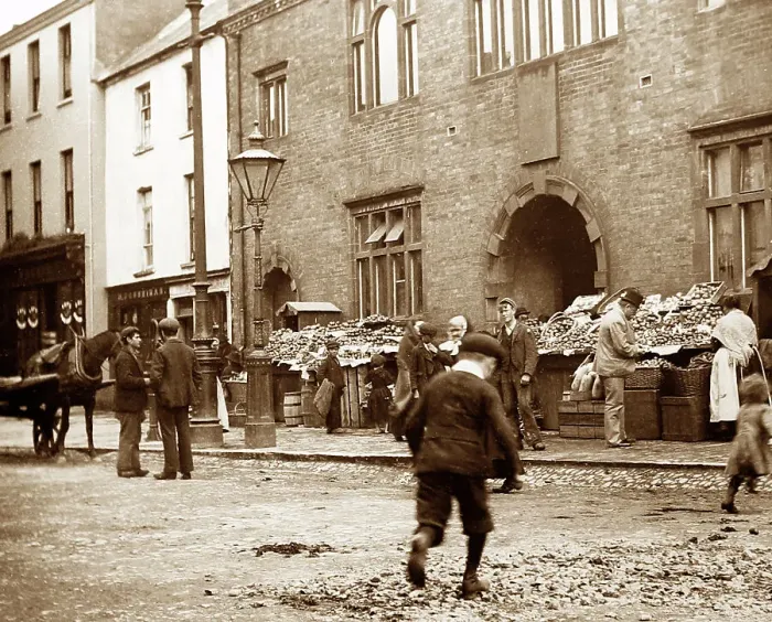 Framed Print : Market, Killarney, Ireland, Victorian period Framed Print : Market, Killarney, Ireland, Victorian period
