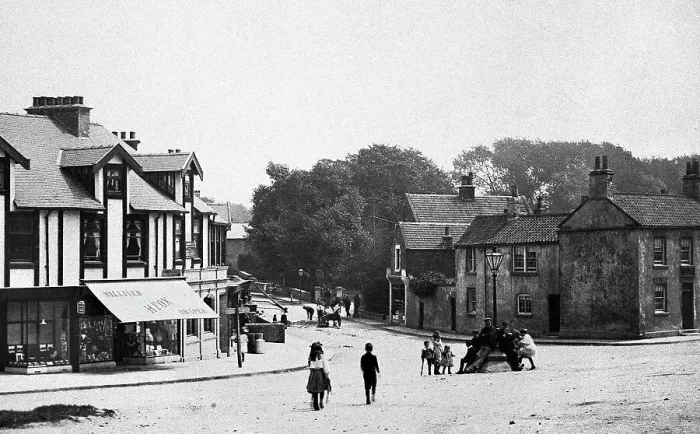 Framed Print : Market Place, Askern early 1900's Framed Print : Market Place, Askern early 1900's