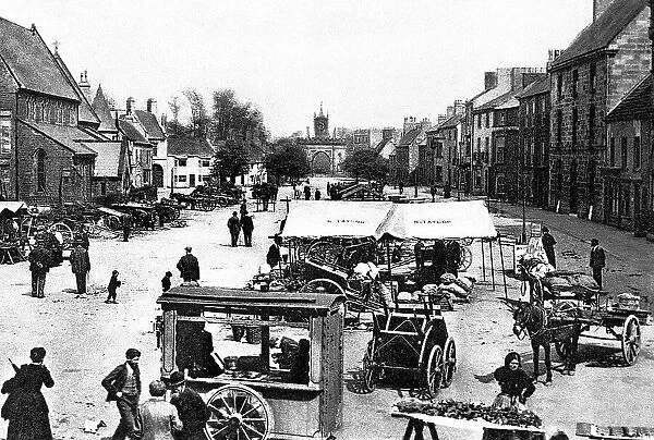 Market Place, Bishop Auckland, early 1900s