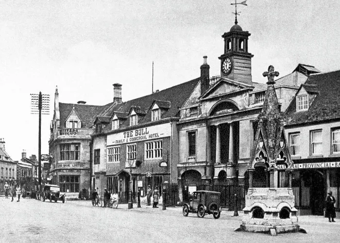 Framed Print : Market Place, Bourne Framed Print : Market Place, Bourne