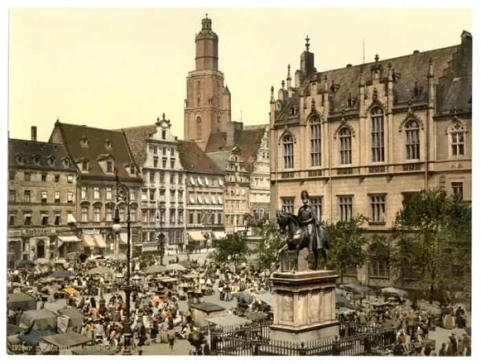 Framed Print : Market place, Breslau, Silesia, Germany (i. e. Wroclaw, Pola Framed Print : Market place, Breslau, Silesia, Germany (i. e. Wroclaw, Pola