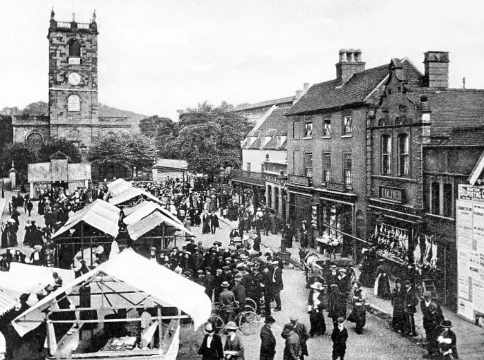 Framed Print : Market Place, Burton on Trent Framed Print : Market Place, Burton on Trent
