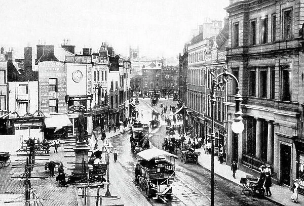 Market Place, Derby early 1900's