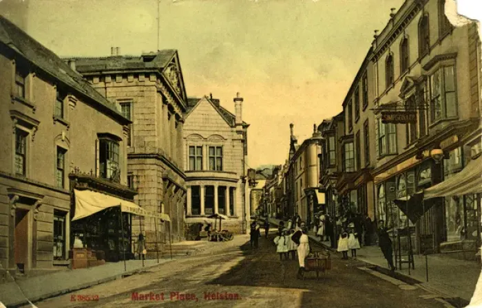 Framed Print : Market Place, Helston, Cornwall Framed Print : Market Place, Helston, Cornwall