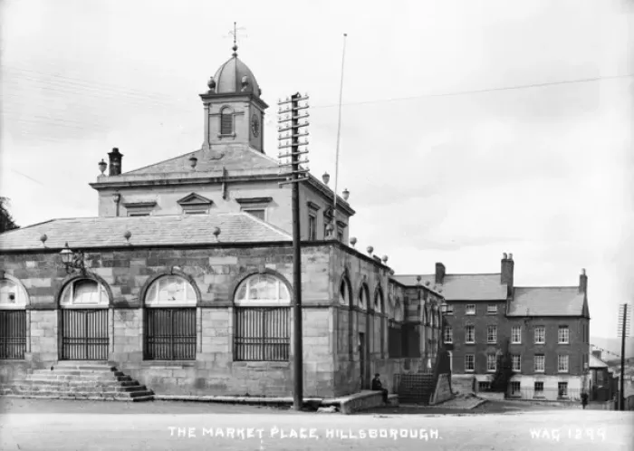 Framed Print : The Market Place, Hillsborough Framed Print : The Market Place, Hillsborough