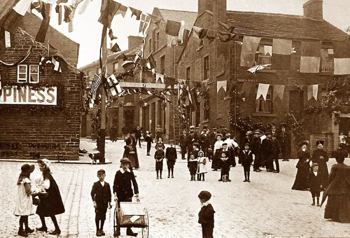 Framed Print : Market Place, Honley Framed Print : Market Place, Honley
