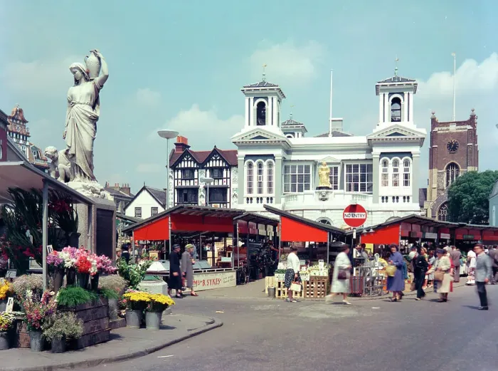 Framed Print : Market Place, Kingston-upon-Thames Framed Print : Market Place, Kingston-upon-Thames