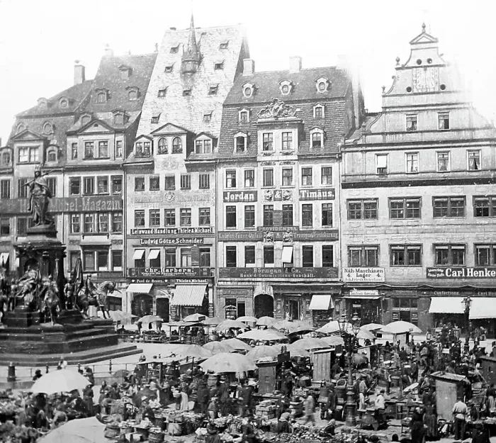 Framed Print : Market Place, Leipzig, Germany, Victorian period Framed Print : Market Place, Leipzig, Germany, Victorian period