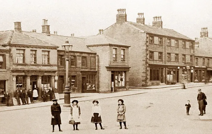 Framed Print : Market Place, Meltham Framed Print : Market Place, Meltham